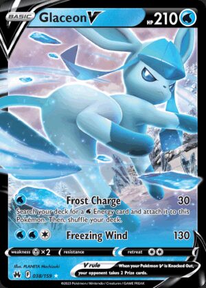 [038/159] – Glaceon V – Crown Zenith – Ultra Rare