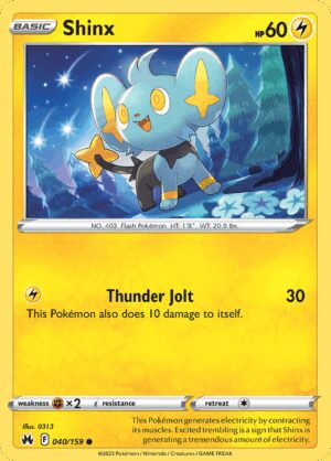 [40/159] – Shinx – Crown Zenith – Reverse Holo