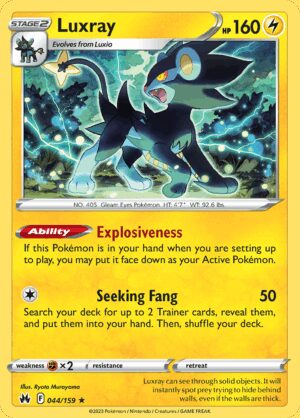 [044/159] – Luxray – Crown Zenith – Reverse Holo