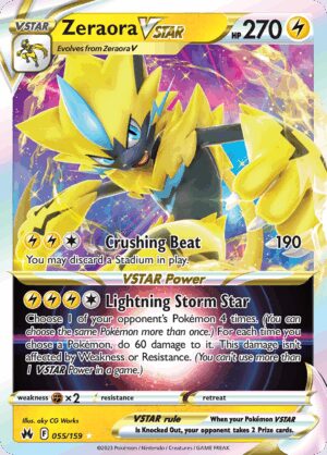 [55/159] – Zeraora VSTAR – Crown Zenith – Ultra Rare