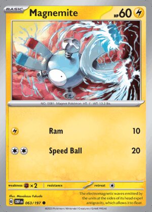 [063/197] – Magnemite – Obsidian Flames – Common