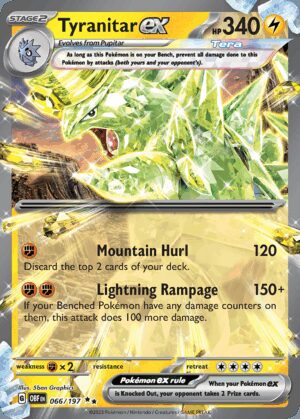 [066/197] – Tyranitar ex – Obsidian Flames – EX Holo
