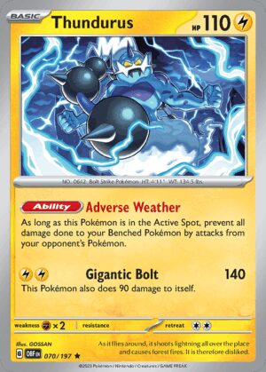 [070/197] – Thundurus – Obsidian Flames – Holo