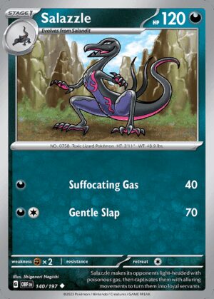 [140/197] – Salazzle – Obsidian Flames – Reverse Holo