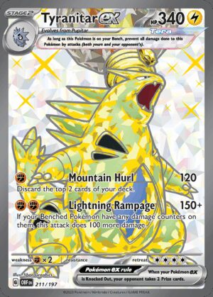 [211/197] – Tyranitar ex – Obsidian Flames
