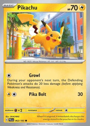 [062/193] – Pikachu – Paldea Evolved – Reverse Holo