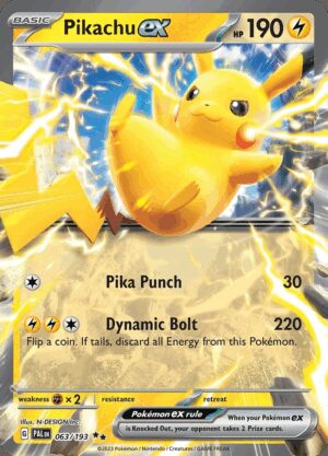 [063/193] – Pikachu ex – Paldea Evolved – EX Holo