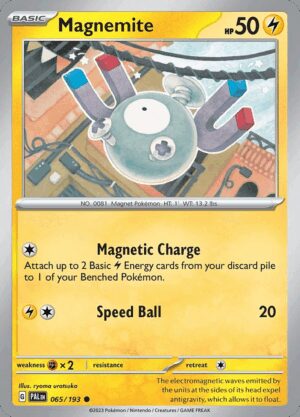 [065/193] – Magnemite – Paldea Evolved – Reverse Holo