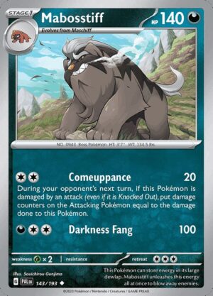 [143/193] – Mabosstiff – Paldea Evolved – Common