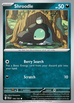 [144/193] – Shroodle – Paldea Evolved – Common