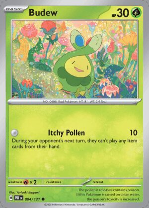 [4/131] – Budew – Prismatic Evolutions – Masterball