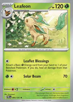 [5/131] – Leafeon – Prismatic Evolutions – Masterball