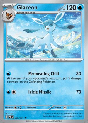 [25/131] – Glaceon – Prismatic Evolutions – Reverse Holo