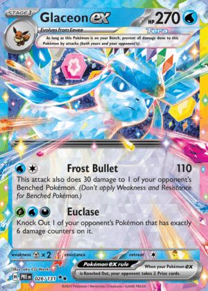 [26/131] – Glaceon ex – Prismatic Evolutions – Double Rare