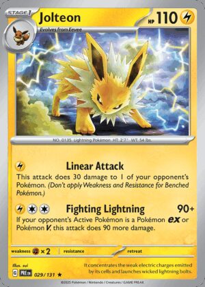 [29/131] – Jolteon – Prismatic Evolutions – Masterball