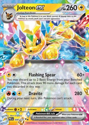 [30/131] – Jolteon ex – Prismatic Evolutions – Double Rare