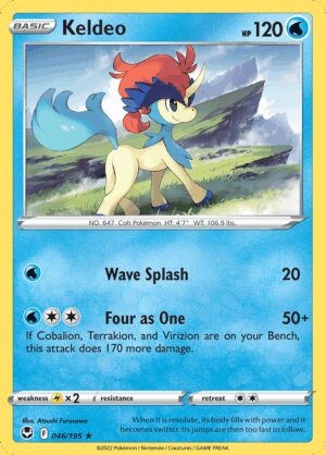 [046/191] – Keldeo – Silver Tempest – Reverse Holo