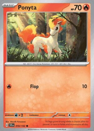 [019/142] – Ponyta – Stellar Crown – Reverse Holo