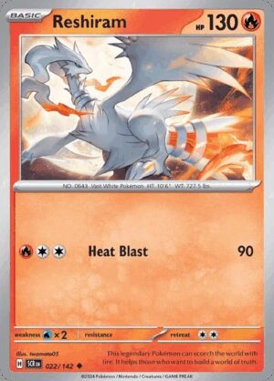 [022/142] – Reshiram – Stellar Crown – Common