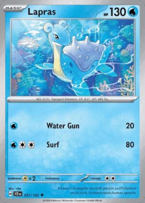 [031/142] – Lapras – Stellar Crown – Reverse Holo