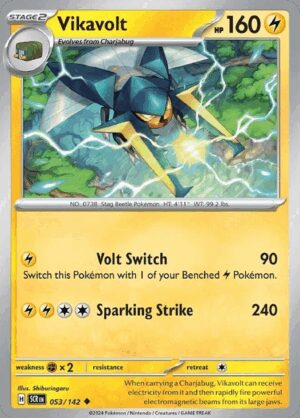 [053/142] – Vikavolt – Stellar Crown – Reverse Holo