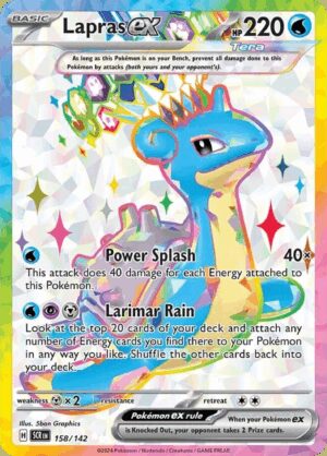 [158/142] – Lapras ex – Stellar Crown – Full Art Holo