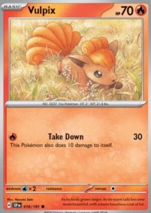[016/191] – Vulpix – Surging Sparks – Reverse Holo