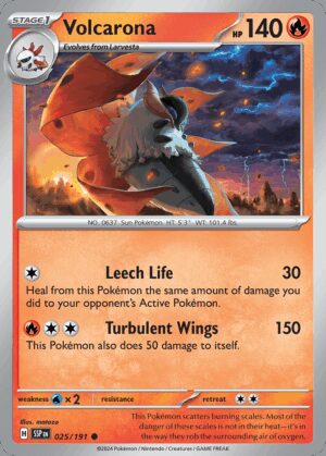 [025/191] – Volcarona – Surging Sparks – Common