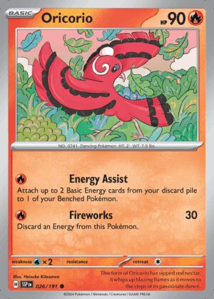 [026/191] – Oricorio – Surging Sparks – Common