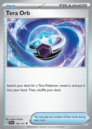 [189/191] – Tera Orb – Surging Sparks – Reverse Holo