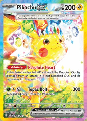 [238/191] – Pikachu ex – Surging Sparks – Special Illustration Rare