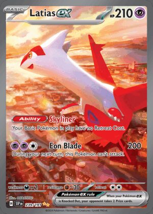 [239/191] – Latias ex – Surging Sparks – Special Illustration Rare