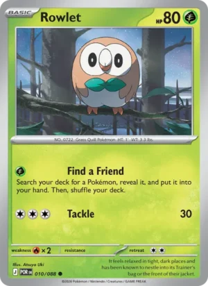 [010/088] – Rowlet – Perfect Order – Reversed Holo