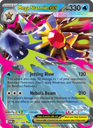 [021/088] – Mega Starmie ex – Perfect Order – Double rare