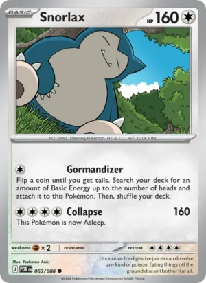 [063/088] – Snorlax – Perfect Order – Common