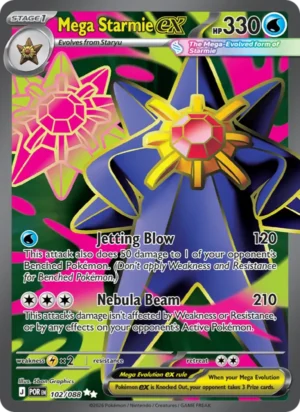 [102/088] – Mega Starmie ex – Perfect Order – Ultra Rare