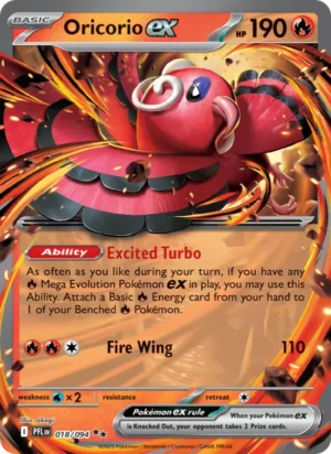 [018/094] – Oricorio ex – Phantasmal Flames – EX