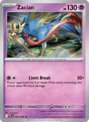 [045/094] – Zacian – Phantasmal Flames – Holo
