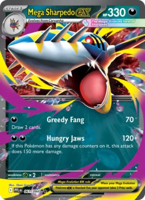 [061/094] – Mega Sharpedo ex – Phantasmal Flames – EX