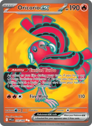 [110/094] – Oricorio ex – Phantasmal Flames – Ultra Rare
