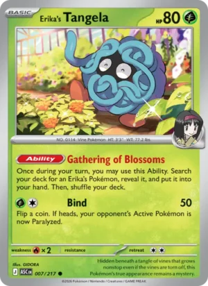 [007/217] – Erika’s Tangela – Ascended Heroes – Energy Holo