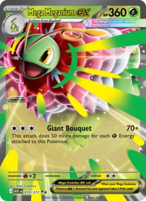 [010/217] – Mega Meganium ex – Ascended Heroes – Double rare