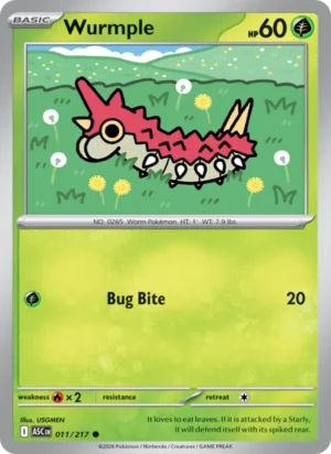 [011/217] – Wurmple – Ascended Heroes – Common
