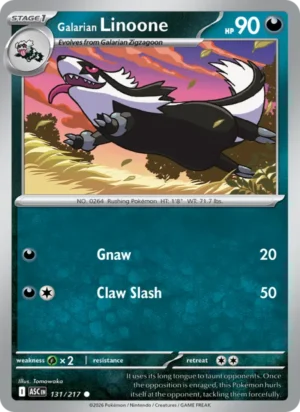 [131/217] – Galarian Linoone – Ascended Heroes – Pokeball