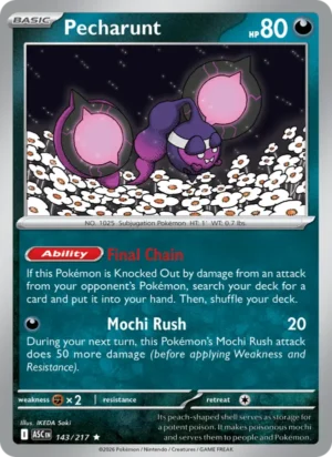 [143/217] – Pecharunt – Ascended Heroes – Energy Holo