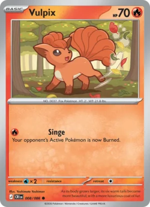 [008/086] – Vulpix – Chaos Rising – Reverse Holo